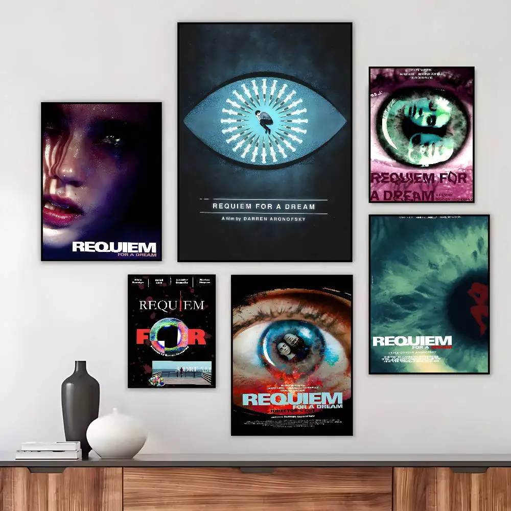 Requiem for a Dream Poster Art canvas HD aesthetic Printing Paper Wall Art for Living Room Bar fashion Home Decor