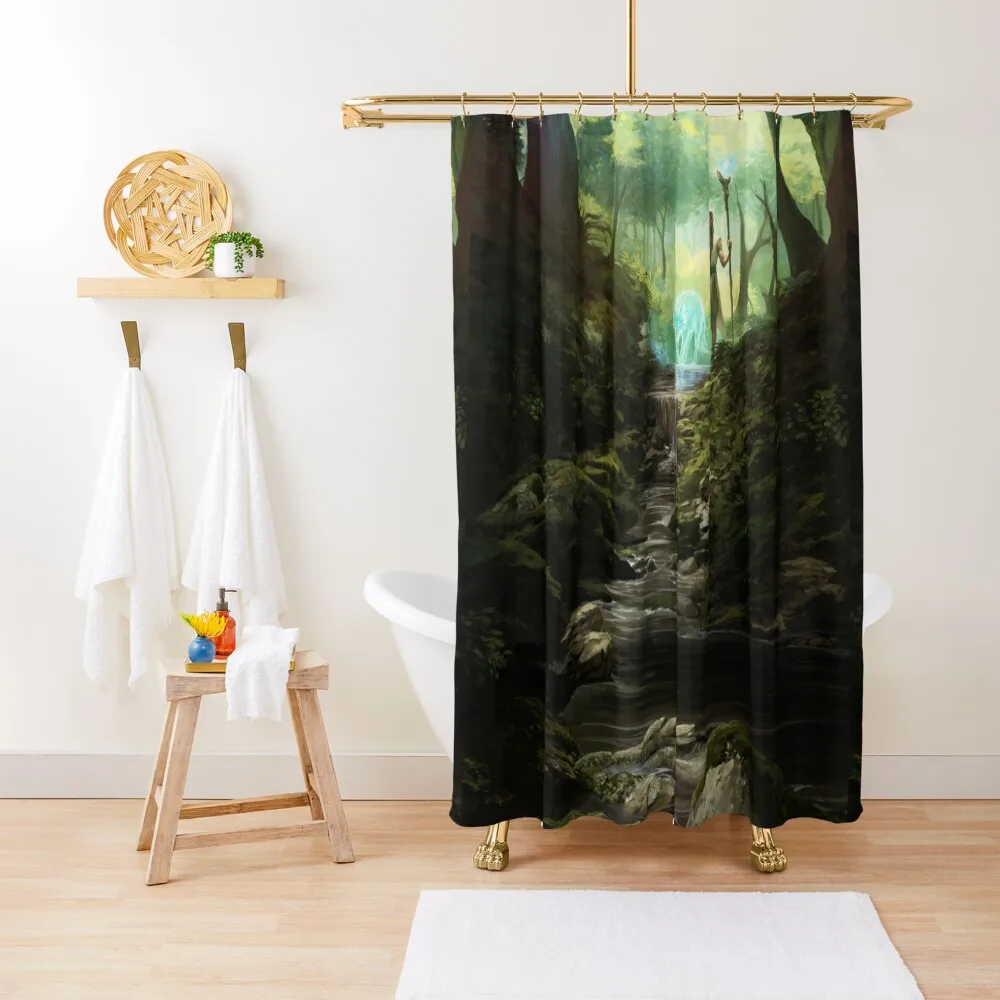 

Beyond the Veil Forest Shower Curtain Cute Shower For Bathrooms Bathroom Accessory Anime Bathroom Curtain