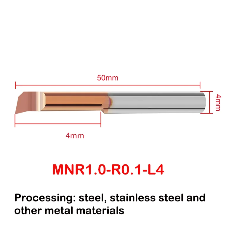 YRFL 1PCS MTR MNR Small Hole CNC Lathe Machining Carbide Tungsten Steel 1mm 2mm 3mm 4mm 6mm 8mm Boring Turning Tool