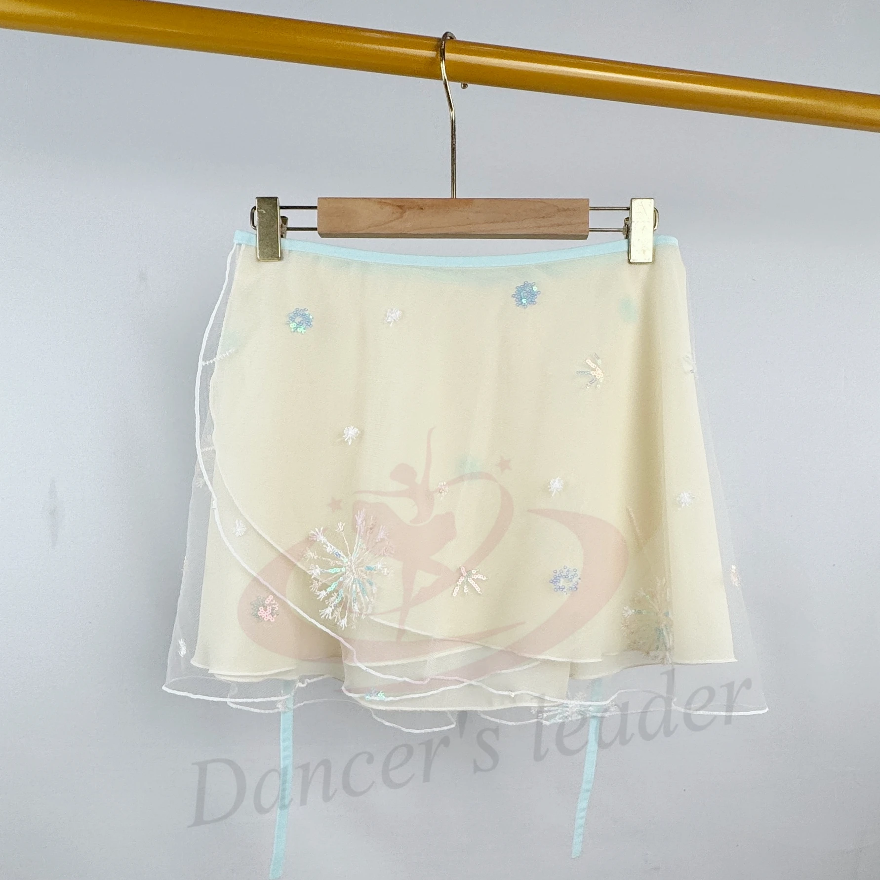 

Женская балетная юбка с вышивкой одуванчика, кружевная танцевальная юбка, комбинезон для взрослых, балетная мини-юбка для девочек, изображение