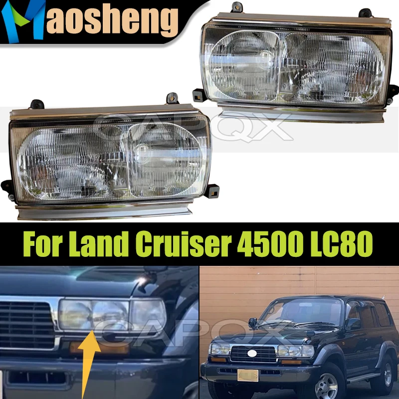 

1 пара передних фар для Toyota Land Cruiser 4500 LC80 FZJ80 1991-1997, фара дальнего света