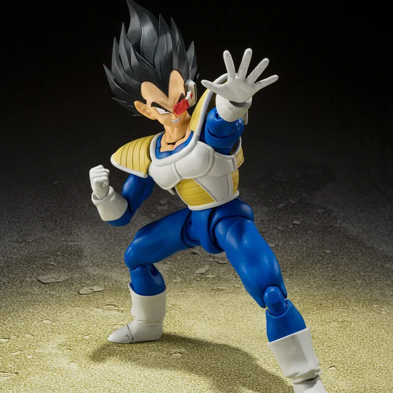 Bandai-Original SHF Dragon Ball Z Figura de Ação Anime, VEGETA 24000POWER LEVEL Fighter Modelo, brinquedos modelo acabado, presentes de Natal, em estoque