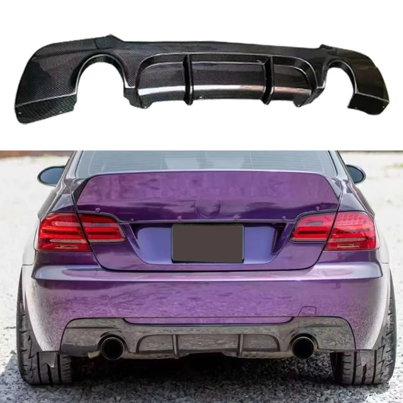 

For BMW 3 Series E92 E93 320 330i Carbon Fiber Car Rear Bumper Diffuser Rear Splitters Spoiler Back lip Upgrade body kit