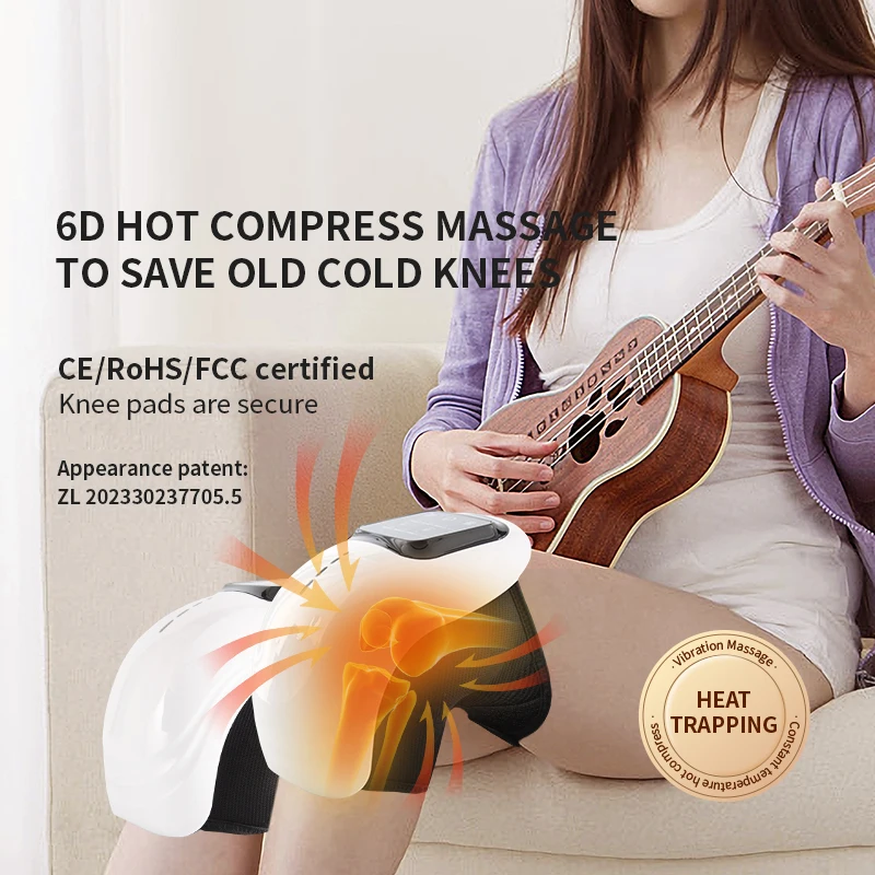 Smart Knee Massager Air Pressure Vibration Heating Infrared Knee Pain Relief Massager Elbow Shoulder Massage