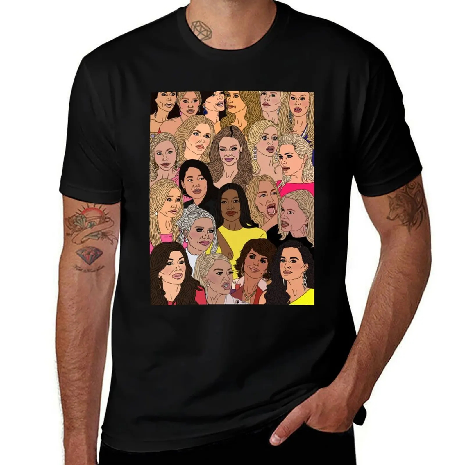 Real Housewives of Beverly Hills - Every RHOBH housewife T-Shirt cotton t shirts man 100% T-Shirt