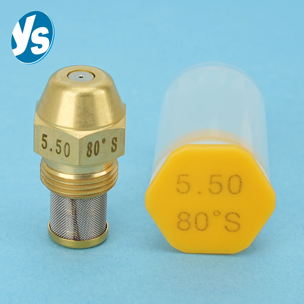 

80° Brass 9/16" Oil Burner Nozzle Full Cone Misting Spray for Diesel/Waste Oil Large Flow Boiler & Heater Compatible