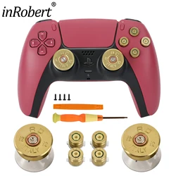 Replacement DIY Button for PS5 Controller Thumb Sticks Analog Grip Bullet Buttons Repair Kits for PS5 Buttons Accessories
