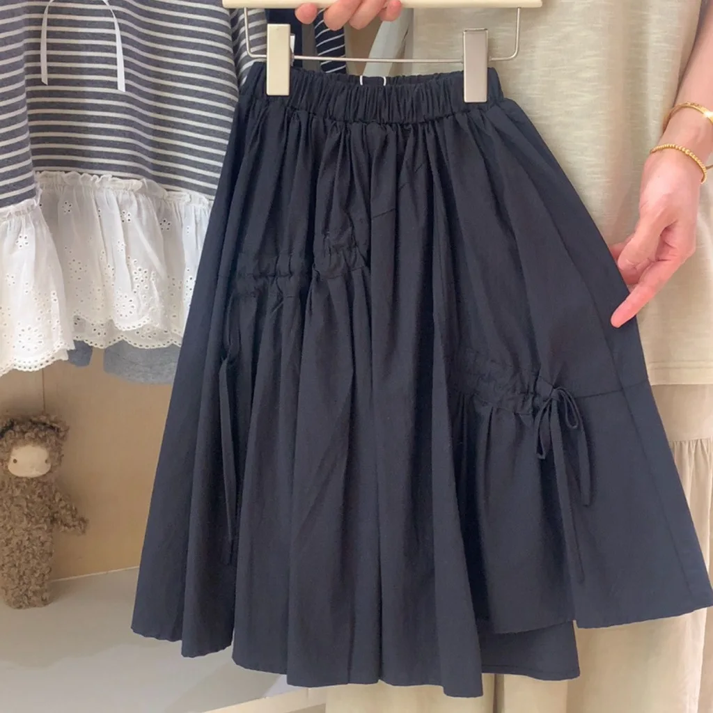 Girls Skirt Autumn  Children's Clothing Korean Version Bow Skirts