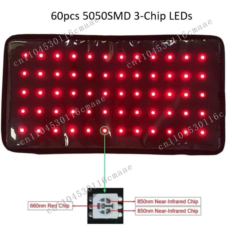 2026 New Built-in Battery Portable 660nm 850nm Red Light Therapy Pack for Body Joint Pain Relief