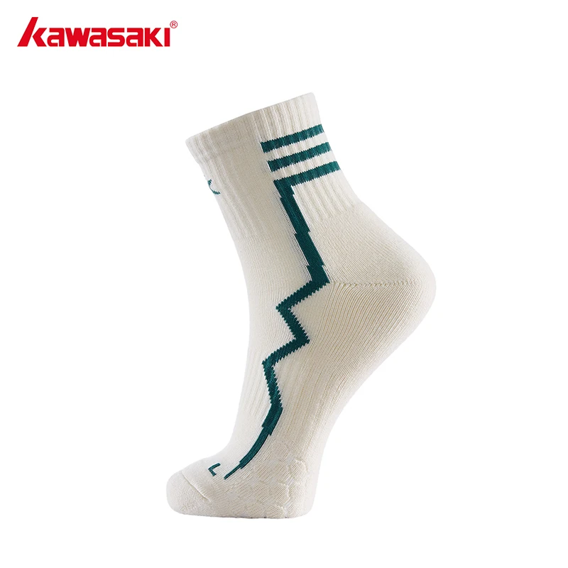 Kaus kaki olahraga Kawasaki Galaxy Series, kaus kaki Badminton sepak bola Anti Slip uniseks B6340