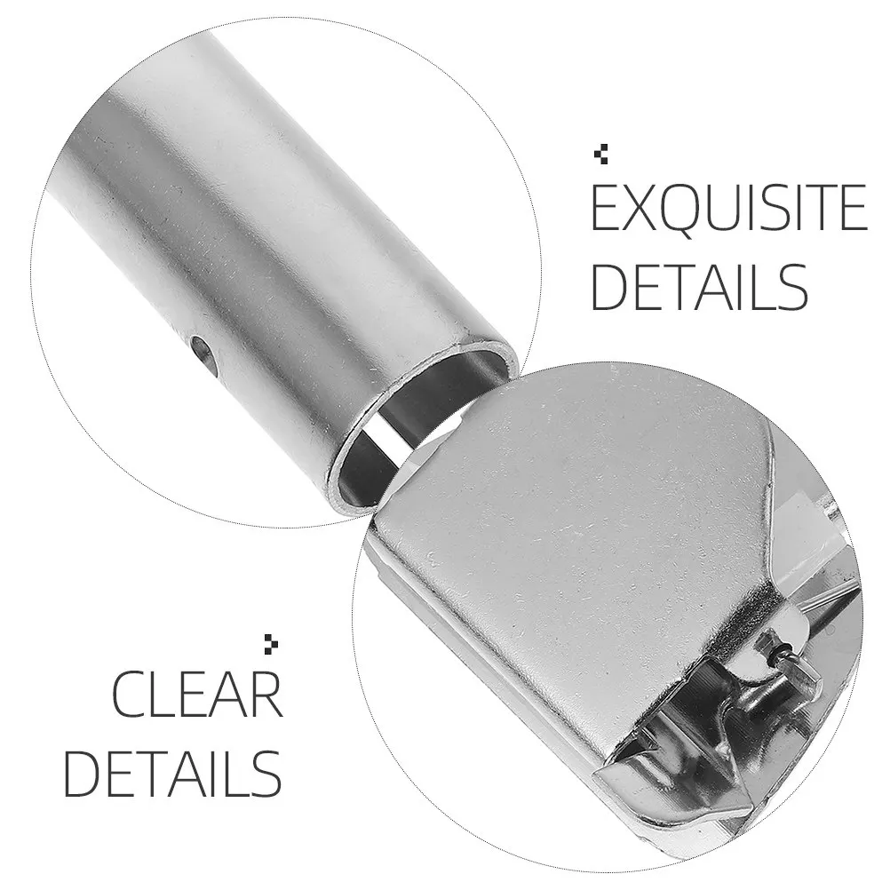 2Pcs Commercial Mop Handle Attachment Kit Chrome Plated Iron Frame Compatible Ergonomic Fatigue Reducing Dust Control Mop Pole