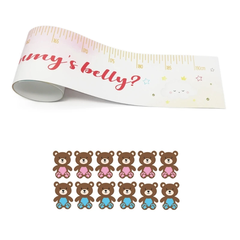 Mommy's Belly Guessing Gendar Game Include Mommy's Belly Sign and 12 Stickers Drop shipping