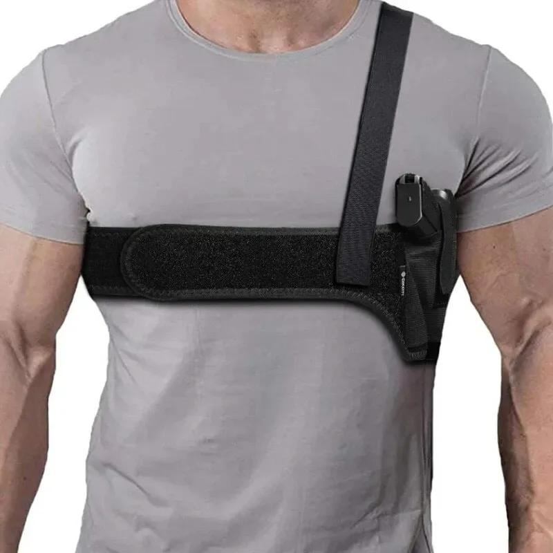 Men's Tactical Stealth One-shoulder Waist Belt Underarm Strap Bag Elastic Waist Seal Detachable Survival Game Pendant Workbag