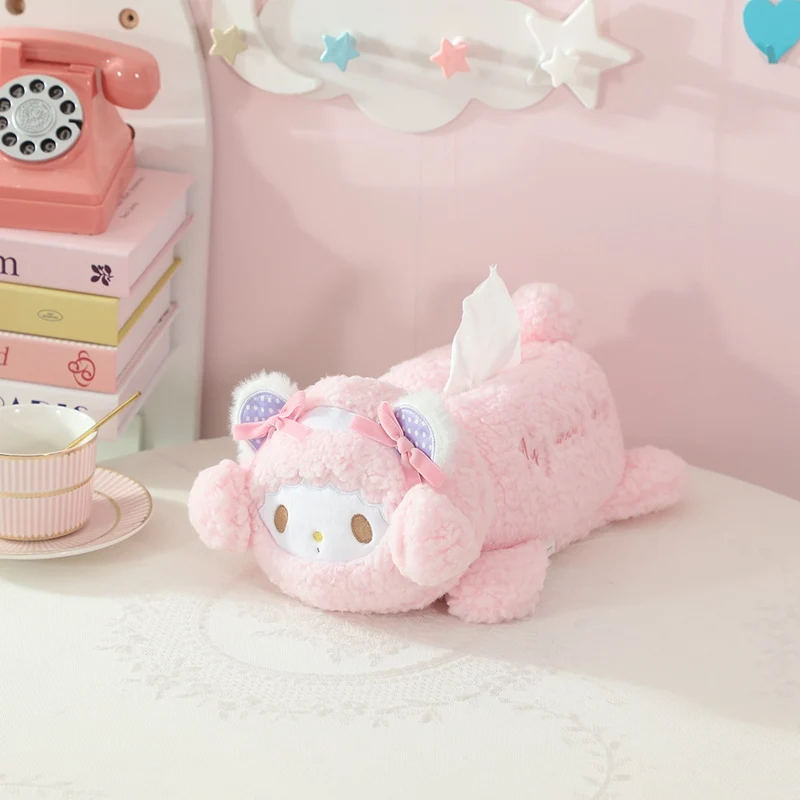 

Sanrio плюшевая кукла My Melody Tissue Box Kuromi, игрушка-пианино Hello Kitty Pom Pom Purin, мягкая подушка, подарок для детей
