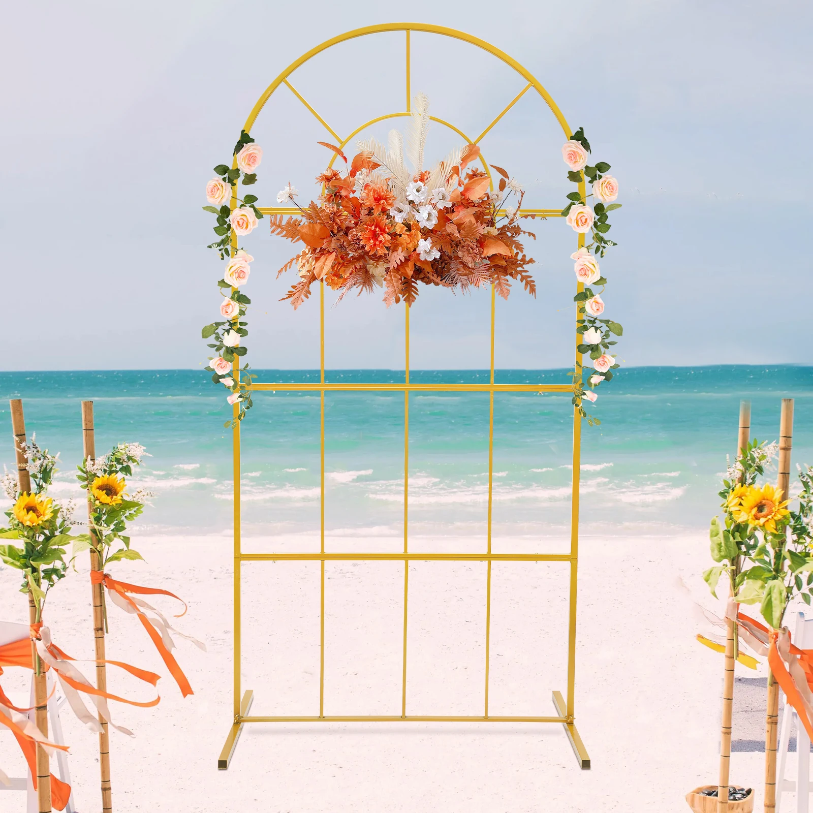 Wedding Event Party Props Gold Wedding Bracket Festival Party Supplies DIY Decoration Sturdy and Durable