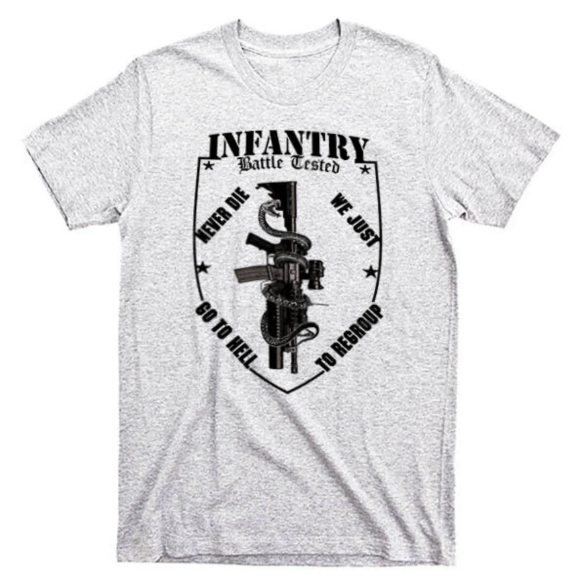 

Army Rangers Combat Infantry Military Grunt T-Shirt 100% Cotton O-Neck Short Sleeve Summer Casual Mens T-shirt Size S-3XL