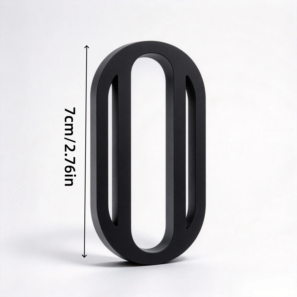 House Number Sticker 7CM Door Plate Black Glossy Self Adhesive Signs Apartment Hotel Office Room Address Mailbox Label
