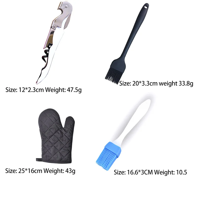 

Комбинированная плита для барбекю на открытом воздухе, 28 наборов тканевых сумок, набор инструментов для барбекю из нержавеющей стали