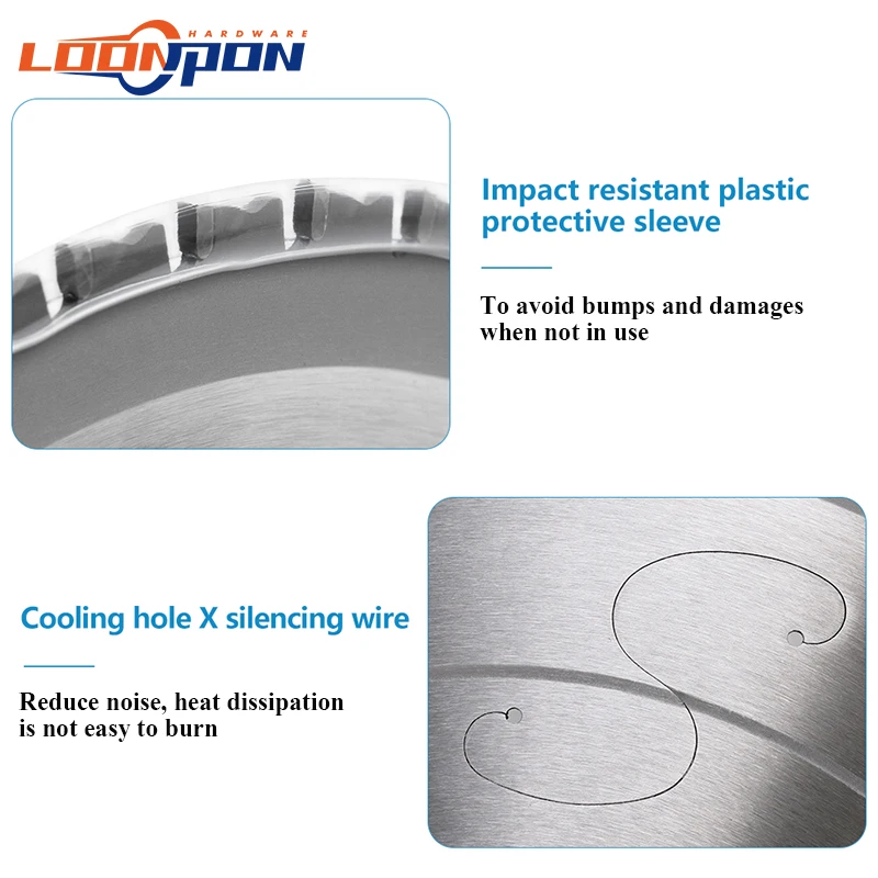 Loonpon Metal Cutting Disc 254mm 10inch Carbide Circular Saw Blade For Steel Iron Aluminum Metal Cutting Blade