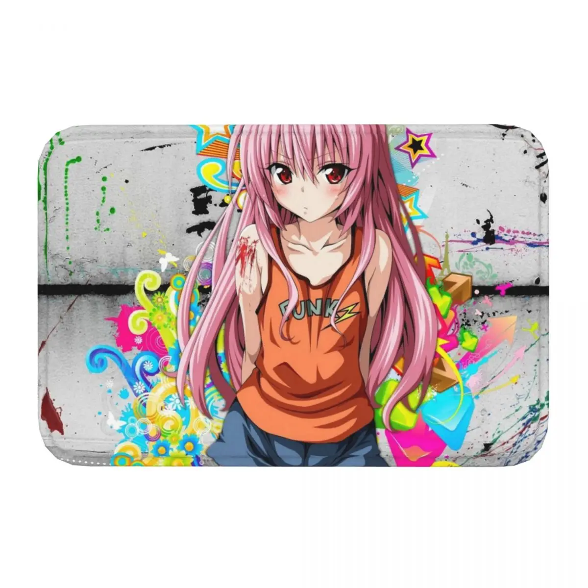 Corner Non-slip Doormat Kitchen MatTo Love Ru Floor Carpet Welcome Rug Home Decor