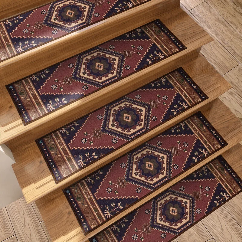 VIKAMA BOHO Best-Selling Staircase Treads Pad - Suitable For Elderly, Children Anti-Slip For Pets, Step Protection Pad For Decor