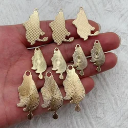 10pcs Cartoon Dog Charm for Jewelry Making Enamel Pendant Diy Accessories Craft Supplies Zinc Alloy Gold Plated