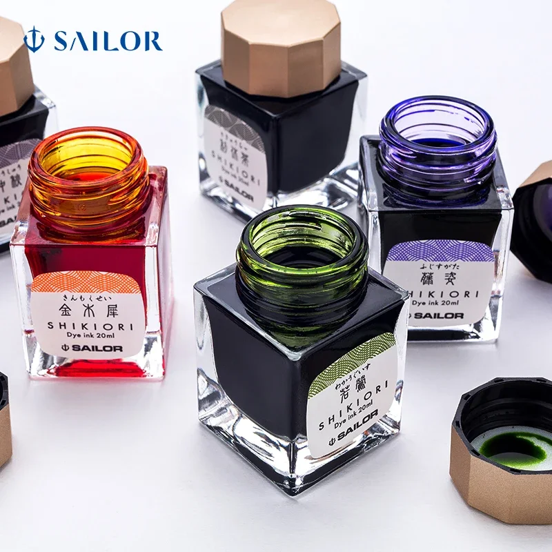 

Оригинальные чернила SAILOR 1008 SHIKIORI 16 ночей мечты Four Seasons Weave Water On A Moonlit Night The Four Seasons Цветные чернила