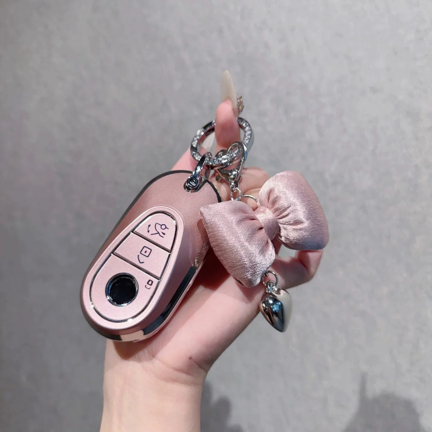 Women Fashion Soft TPU Car Key Fob Cover for Mercedes Benz E300L C260L A200L GLC300L GLB220 Smart Remote Key Protective Shell Ca