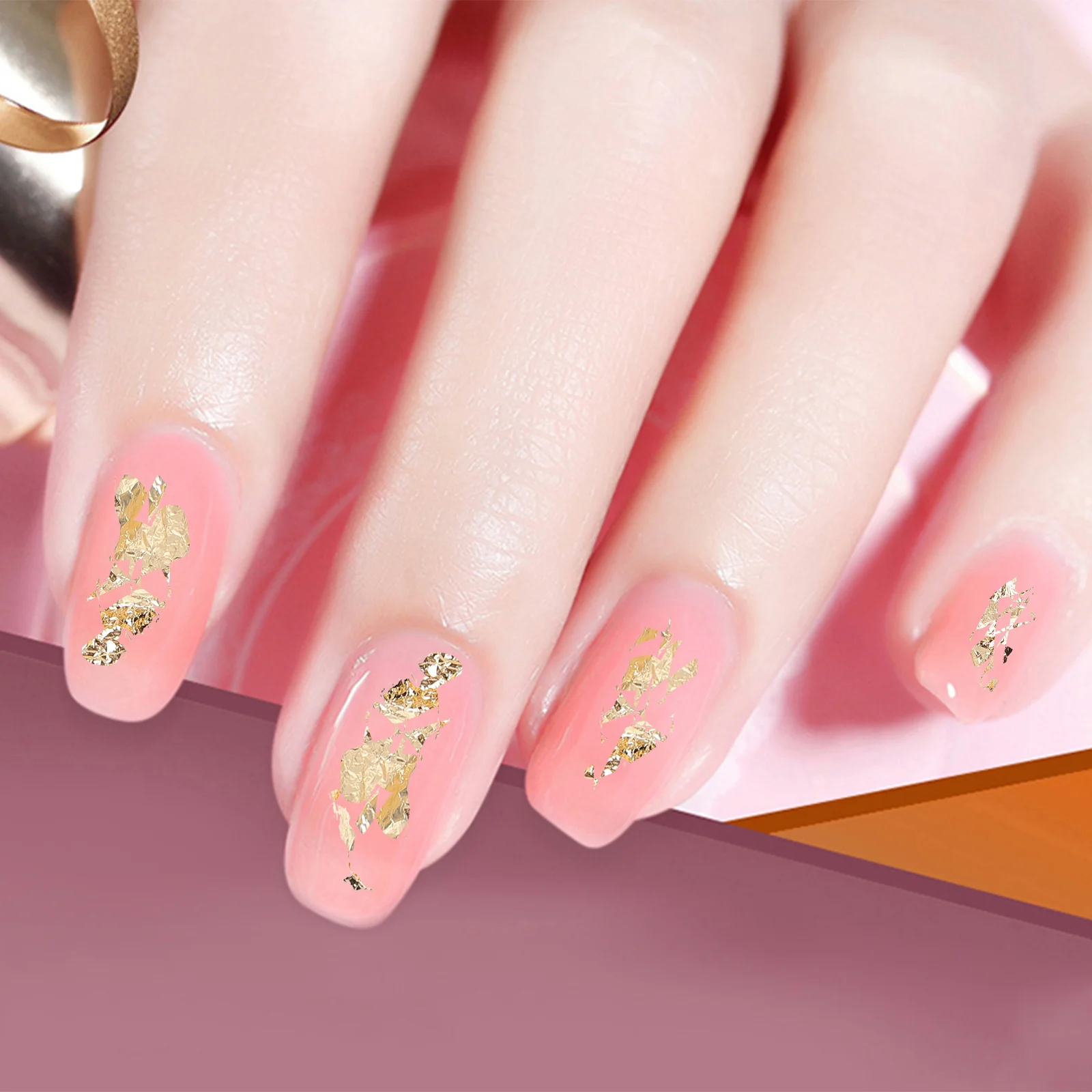 

3Pcs Gold Silver Foil Paper Mini Bottle Nail Art Decor Perfect for Nails Phone Case Invitation Card Bags Dress Body Art Makeup