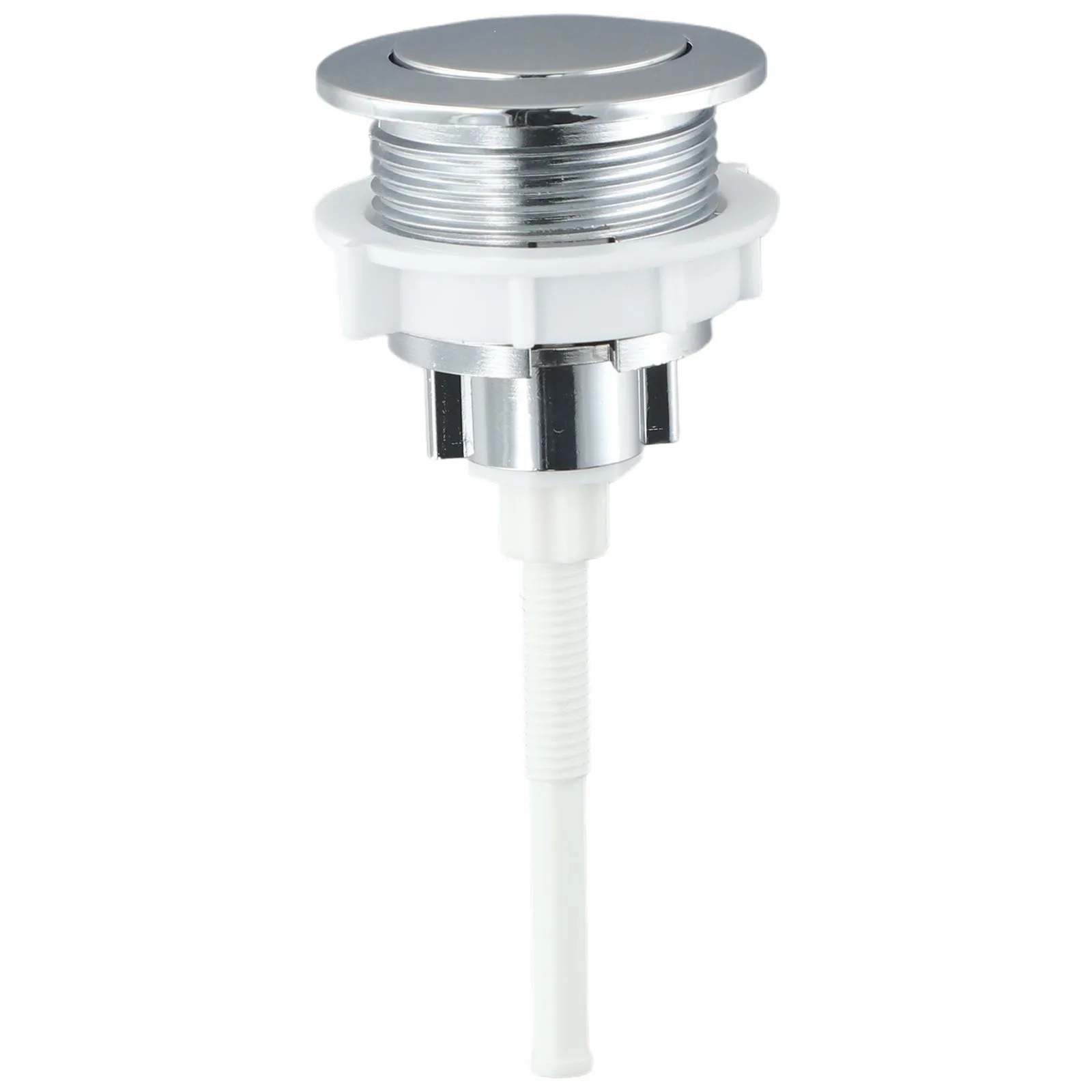 Toilet Push Button Bathroom Circular Electroplated Water Closet Single Button Toilet Water Press Flush For Hotels Key ABS