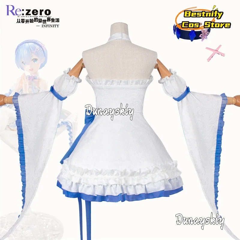 CosplayRem vestido de sirvienta Cosplay Anime Re: disfraz de la vida en un mundo diferente vestido Sexy de Lolita vestidos de mujer trajes de Anime peluca Pro