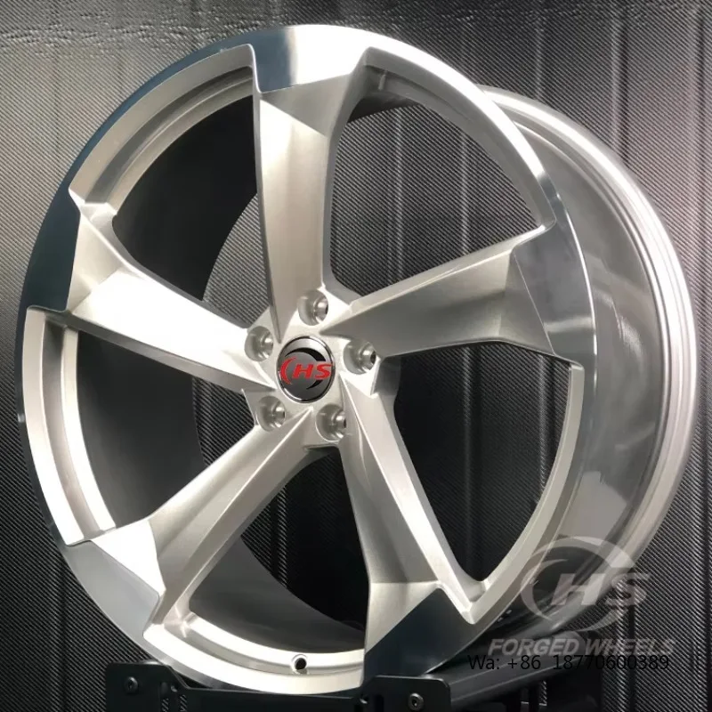 Rines Forjados Personalizados para Autos de Pasajeros, 5 Brazos, Monobloque, Cóncavos Profundos, de 18-22 Pulgadas para Audi A4 A5 A6 A7 A8 RS3/4/5 Golf Seat Leon