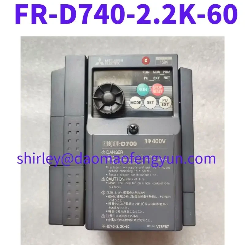 Used FR-D740-2.2K-60 frequency converter original disassembly