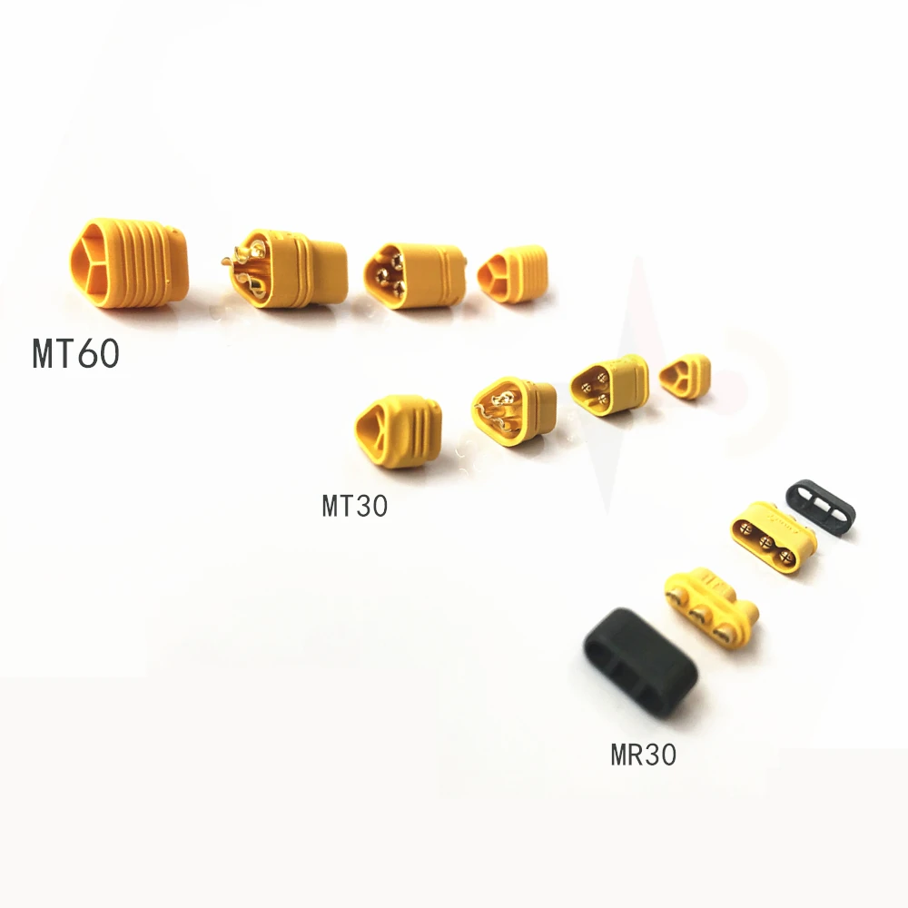 MR30 MT30 MT60 موصل التوصيل المقبس سلك كابل أنثى ذكر 3 دبابيس ل مروحية ل مروحية لبطارية ليثيوم أيون Amass #2