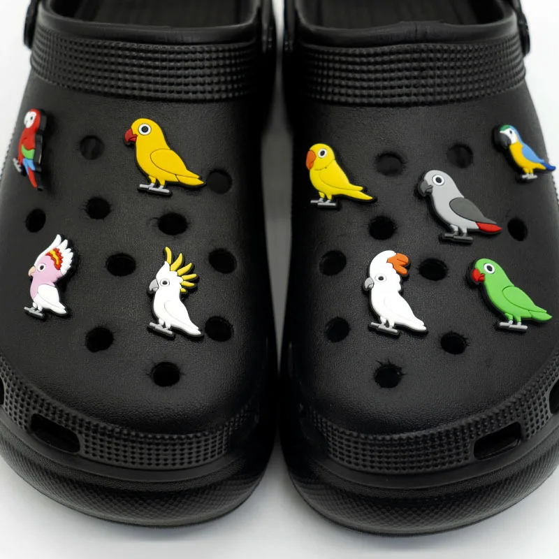 

11PCS Fashion Shoe Charms Set Accessories for Clogs Summer Cute Cartoon Animal Bird DIY Shoes Decorations Buckle