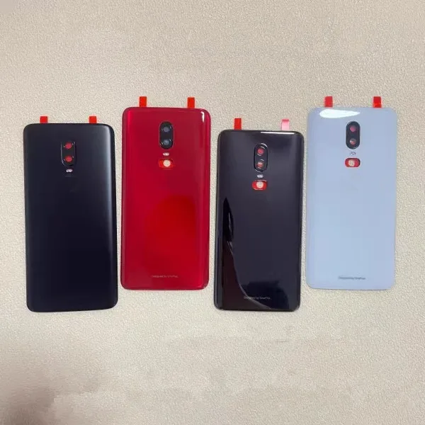 Oneplus6 Housing For Oneplus 6 One Plus 6.28" Glass Battery Back Cover Repair Replace Door Phone Rear Case + Camera Lens image 3