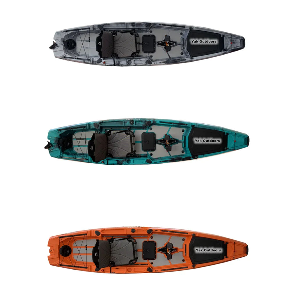 Outdoors Impulse 120 Fin Hot Selling Single Pedal Ka Popular Style for Fishing and Surfing Plastic Kajak Rowing Boats