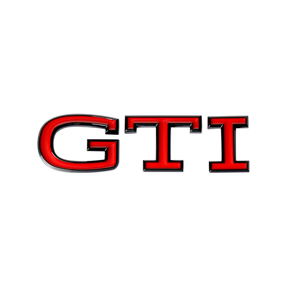 3D ABS GTI Buchstaben-Emblem Aufkleber Auto-Styling Karosserie Kofferraum Abzeichen Aufkleber Dekoration Auto-Modifikation Zubehör für Volkswagen VW