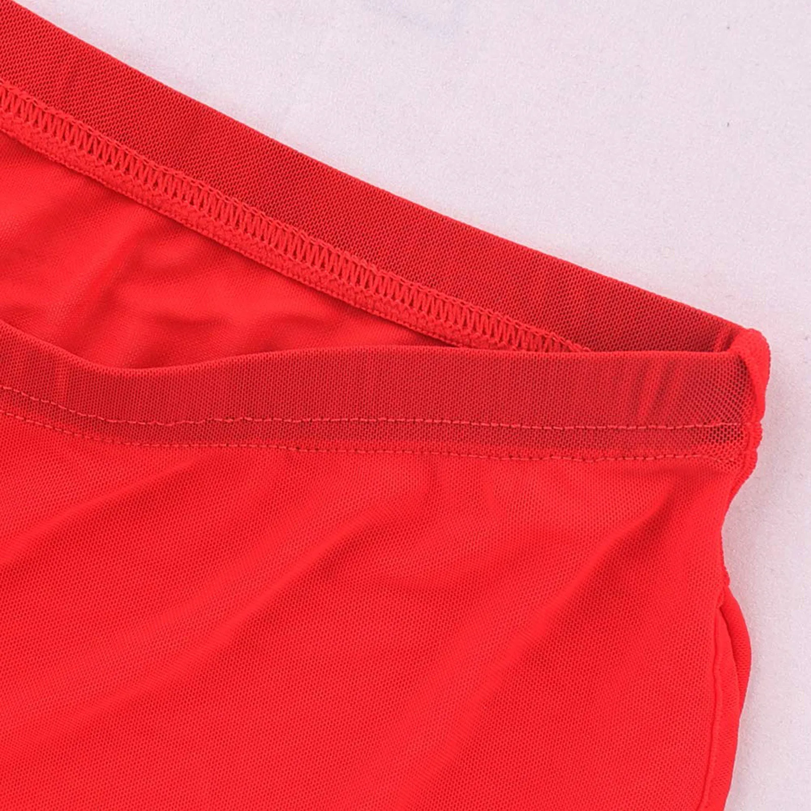 Man Sexy Thin Transparent Underpants Low Waist Side Split Comfortable Underpants Men Solid Seamless Bikini Swimming Underpants