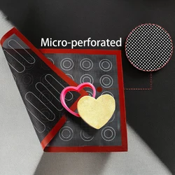 Silicone Baking Oven Mat for Macaron Perforated Non-stick Cookie Bread Pastry Mold Baking Accessories Baking Supplies