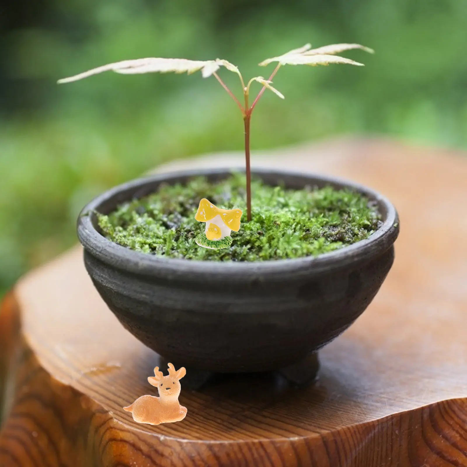 100Pcs Ocean Bottle Accessories Micro Landscape Resin Ornament Miniature Garden Decoration DIY Micro Landscape Decor Resin Craft