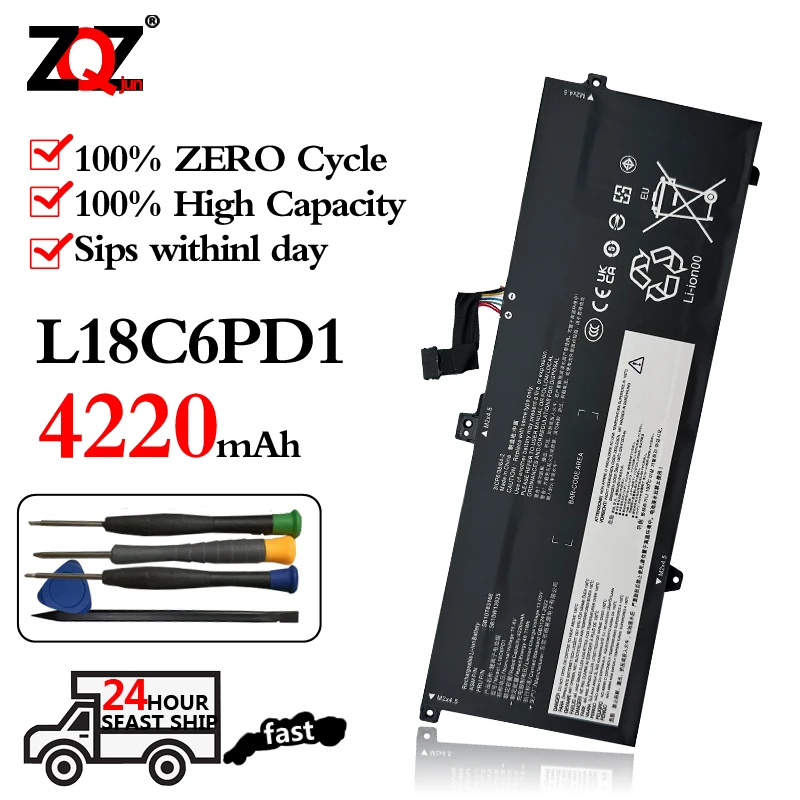 L18C6PD1 Laptop Battery For Lenovo ThinkPad X390 X395 X13 1st Gen L18M6PD1 L18M6PD2 L18D6PD1 02DL017