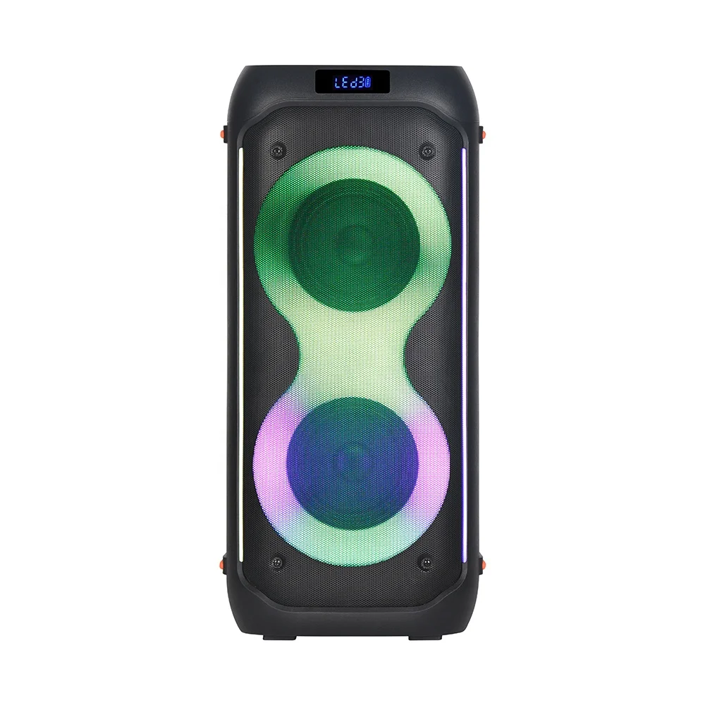 800W Peak High Power Family Party Karaoke Sound Heavy Bass Outdoor Przenośne bezprzewodowe głośniki Bluetooth z mikrofonem LED Cool Light