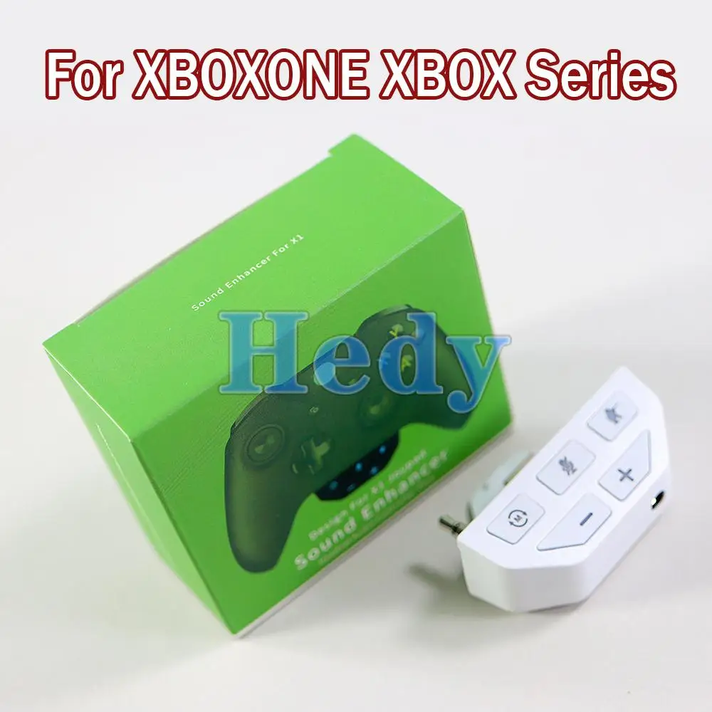 10PCS Sound Enhancer For Xbox One Controller With 3.5mm Headset Adapter Earphone Socket For Xbox Series X/S Headphone Converter
