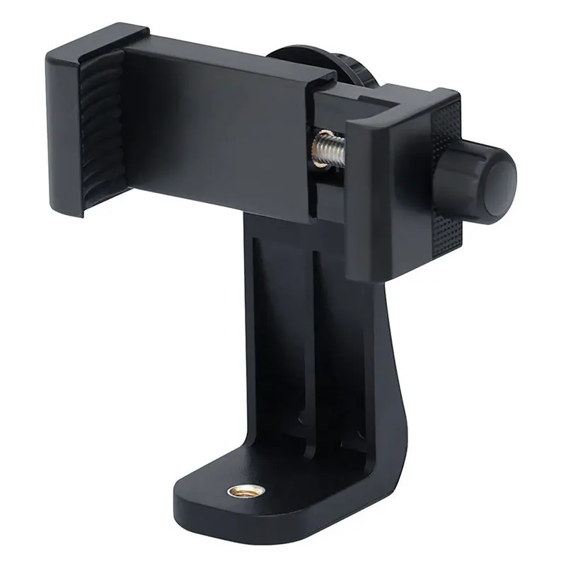 Phone Holder/Vertical And Horizontal Tripod Mount Adapter Rotatable Bracket With 1/4 Inch Screw Hole/Adjustable Clip