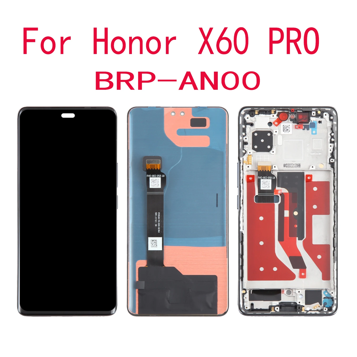 AMOLED Display Touch Screen Digitizer Assembly For Honor X60 PRO BRP-AN00