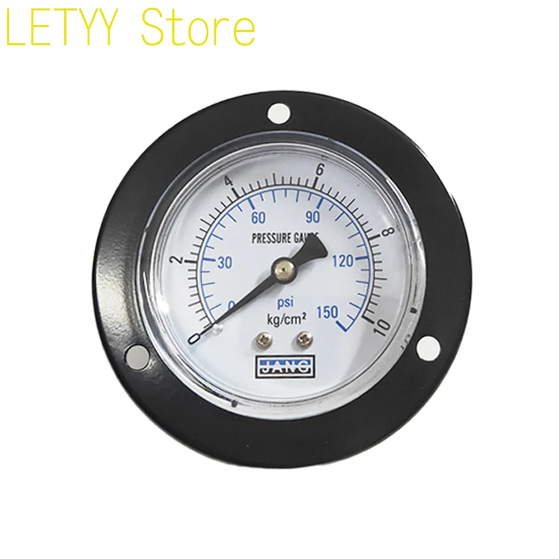 

3pcs Y50zty60zt Axial Band Edge Vacuum Pressure Gauge 1MPa / 10kg / 150psi Air Compressor Pressure Gauge Water Pressure Gauge