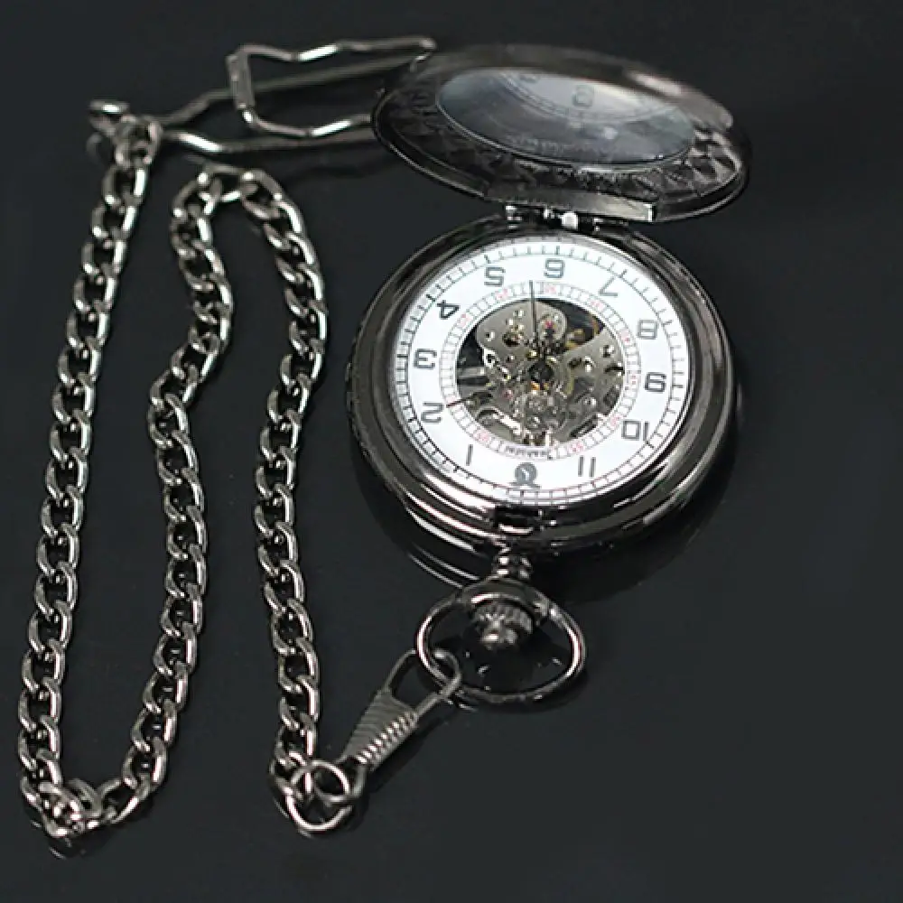 Unisex Vintage Arabic Numbers Retro Bronze Mechanical Pocket Watch Gift Watch Gifts Clock Necklace Pendant Gifts For Women Man