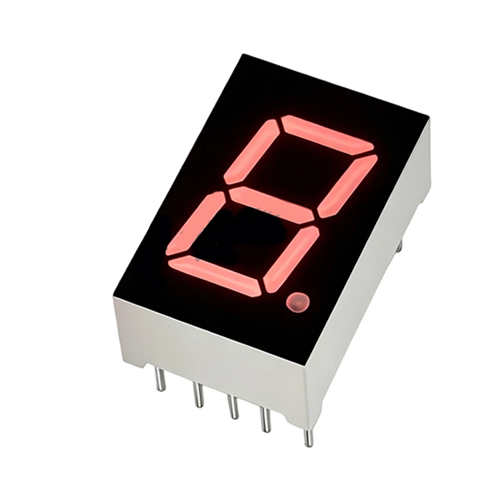 LED Digital Display Tube 1 Digit Red 0.3 0.39 0.5 Forward Voltage 2V 20mA Current for Electronic Prototyping Boards