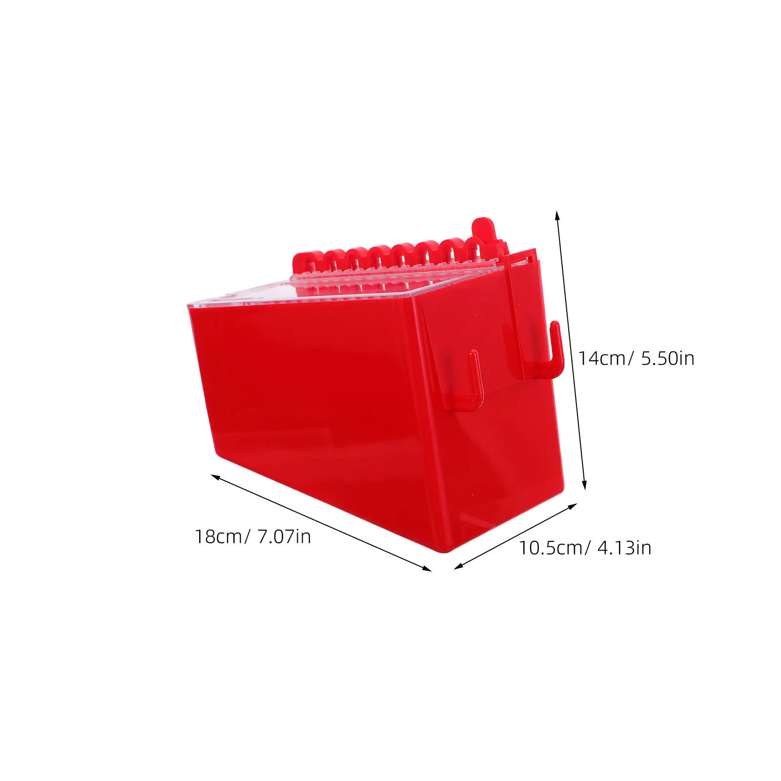 Red Wall Mounted Key Lock Box 8-Slot Group Lockout Tagout Station with Clear Panel Outdoor Weatherproof Security Safe for Keys
